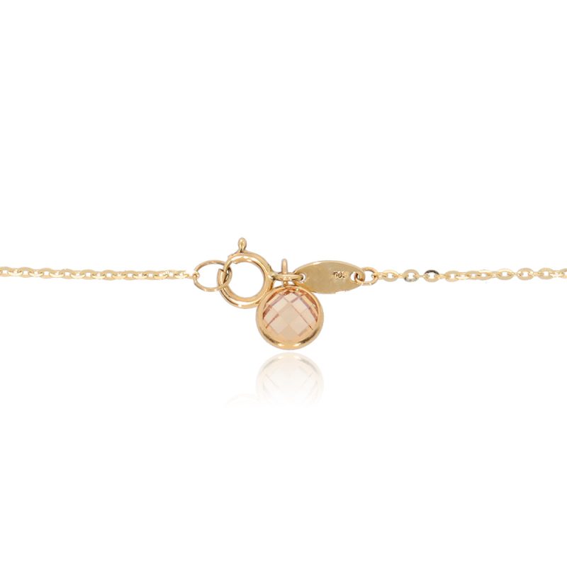 NSG003 _1 Chain Necklace, Double Thread Minimal Geometry | Colibri Gold Jewelry